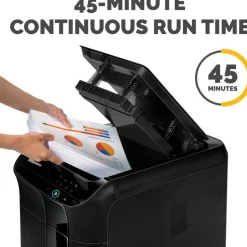 Fellowes AutoMax 350C Auto Feed Cross-Cut Shredder, 350 Auto/12 Manual Sheet Capacity