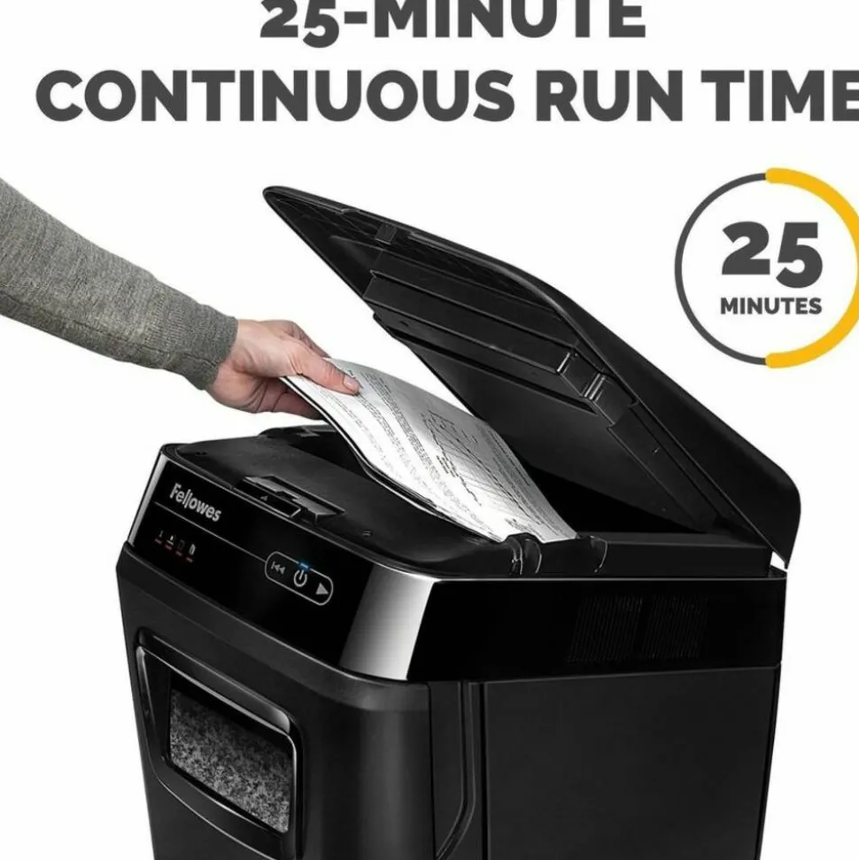 Fellowes AutoMax 200M 200 Sheet Micro-Cut Shredder, 4656201