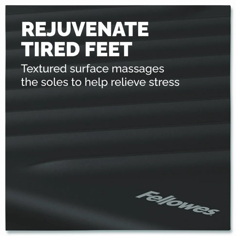 Fellowes Breyta Foot Rest, 19.3 x 14.2 x 3.9, Black