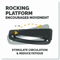 Fellowes Breyta Foot Rest, 19.3 x 14.2 x 3.9, Black