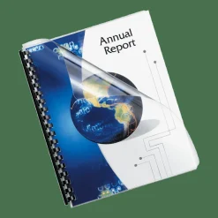 Fellowes Clear Presentation Binding Covers with Round Corners, Oversized 8 3/4