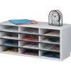 Fellowes 12-Compartment Desktop Organizer, 12 15/16" x 11 7/8", Dove Gray