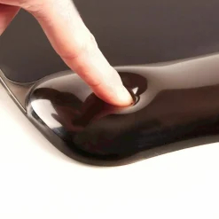Fellowes Crystal™ Gel Mouse Pad Wrist Rest - Black (9112101)