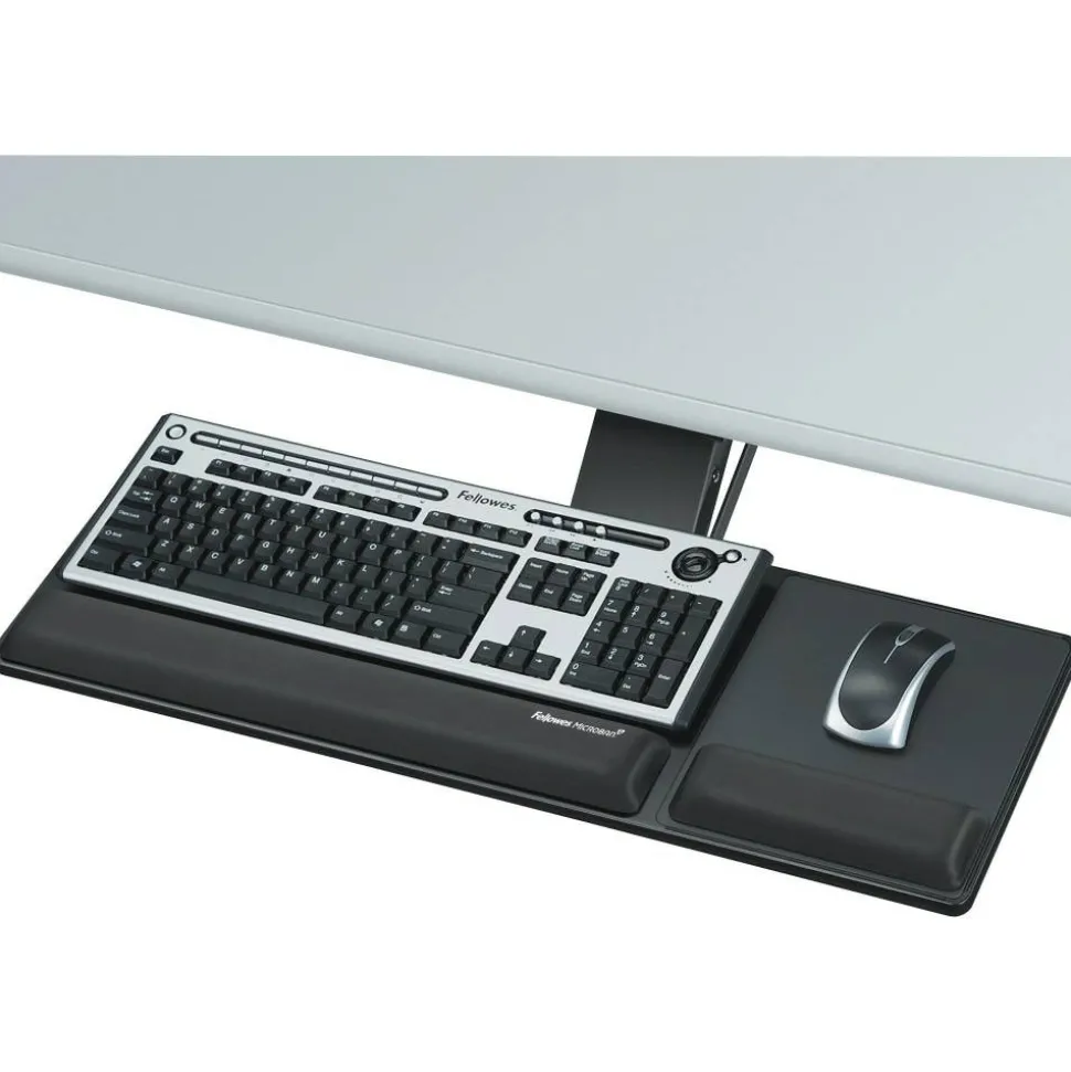 Fellowes Designer Suites Compact Keyboard Tray, Black