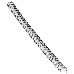 Fellowes Double-Loop Wire Binding Combs, 0.3" x 11" x 0.3", Black, Pack Of 25