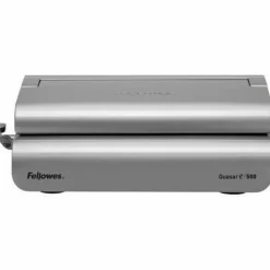 Fellowes E 500 Electric Comb Binding Machine With Starter Kit, Silver/Black