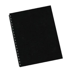 Fellowes Futura Heavyweight Unpunched Presentation Binding Covers, Letter Size (8-1/2" x 11), Black, Pack Of 25