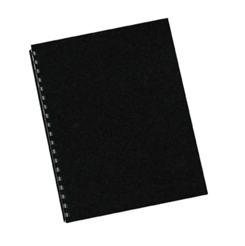 Fellowes Futura Heavyweight Unpunched Presentation Binding Covers, Letter Size (8-1/2" x 11), Black, Pack Of 25