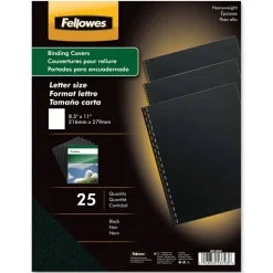 Fellowes Futura Heavyweight Unpunched Presentation Binding Covers, Letter Size (8-1/2