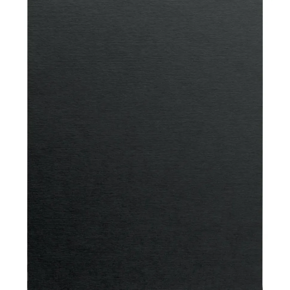 Fellowes Futura Presentation Covers for Binding Systems, Plastic, Round Corners, 11.25 x 8.75, Matte Black, 25/Pack