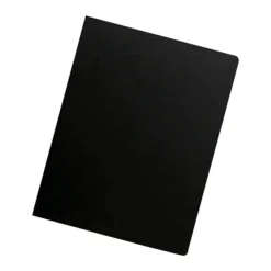 Fellowes Futura Presentation Covers for Binding Systems, Plastic, Round Corners, 11.25 x 8.75, Matte Black, 25/Pack