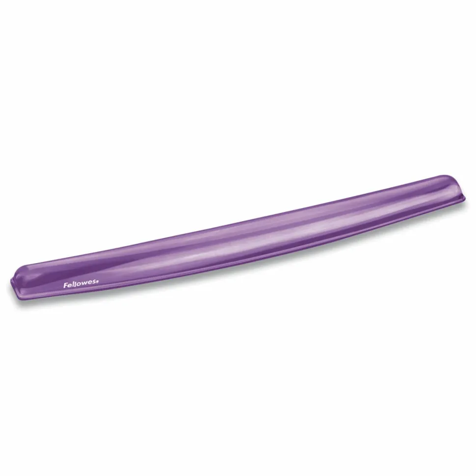 Fellowes Gel Crystals Keyboard Wrist Rest, 18.5 x 2.25, Purple