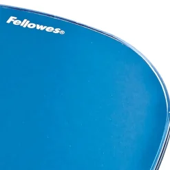 Fellowes Gel Crystals Mouse Pad With Wrist Rest, 1"H x 7.94"W x 9.25"D, Blue