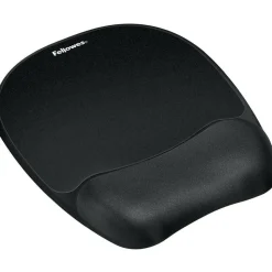 Fellowes Gel Wrist Rest/Mouse Pad, Fabric, Black