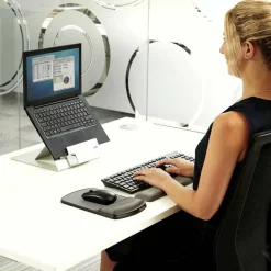 Fellowes Gel Wrist Rest/Mouse Pad, Graphite