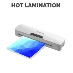 Fellowes Halo 125 Thermal Laminator With 25 ImageLast Pouches, 12-1/2" Width, White