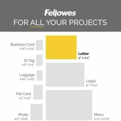 Fellowes ImageLast Laminating Pouches, UV Protection, Glossy, 3 Mil, Letter, Pack of 100