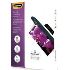 Fellowes ImageLast Thermal Laminating Pouches, UV Protection, 9