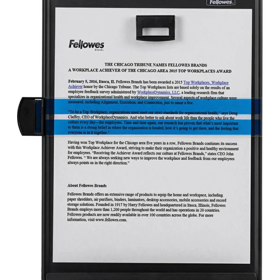 Fellowes Kopy-Aid Metal Copyholder, Black