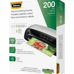 Fellowes Laminating Pouches, Letter, 5 mil, 11 1/2" x 9", Clear, Pack Of 200