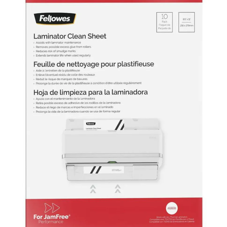 Fellowes Laminator Cleaning Sheets 10pk