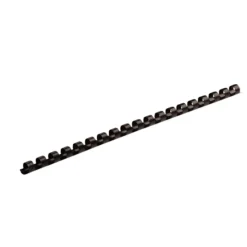 Fellowes Letter-Size Plastic Comb Bindings, 1/4", 20-Sheet Capacity, Black, Box Of 100