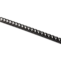 Fellowes Letter-Size Plastic Comb Bindings, 3/8", 55-Sheet Capacity, Black, Box Of 100