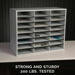 Fellowes Literature Organizer, 24 Compartments, 23 7/16