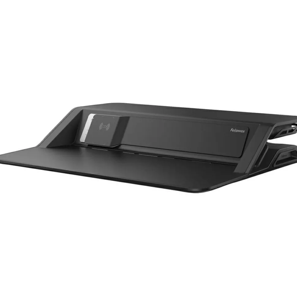Fellowes Lotus DX Adjustable Sit-Stand Workstation, Black