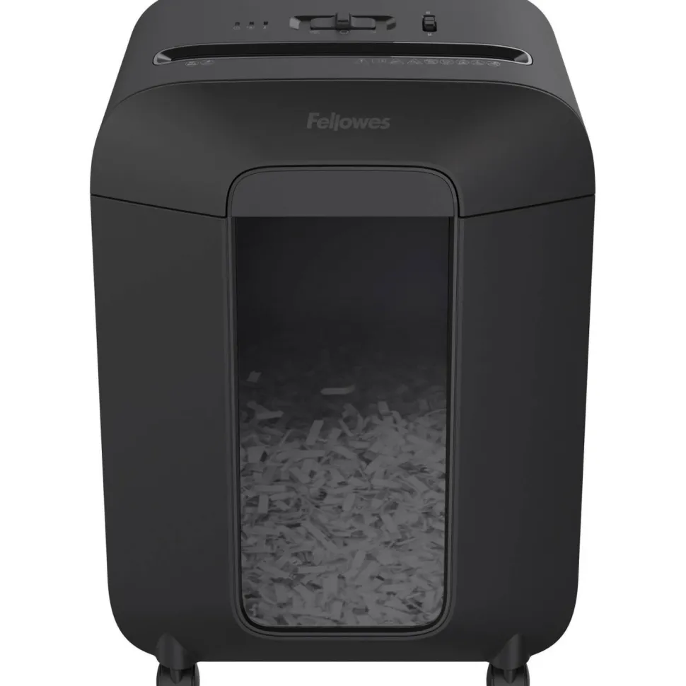 Fellowes LX85 Cross Cut 12-Sheet Home Office Paper Shredder with SafeSense, Black