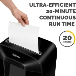Fellowes LX85 Cross Cut 12-Sheet Home Office Paper Shredder with SafeSense, Black