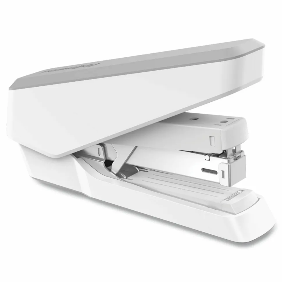 Fellowes LX870 EasyPress Stapler with Antimicrobial Protection, 40-Sheet Capacity, Gray/White