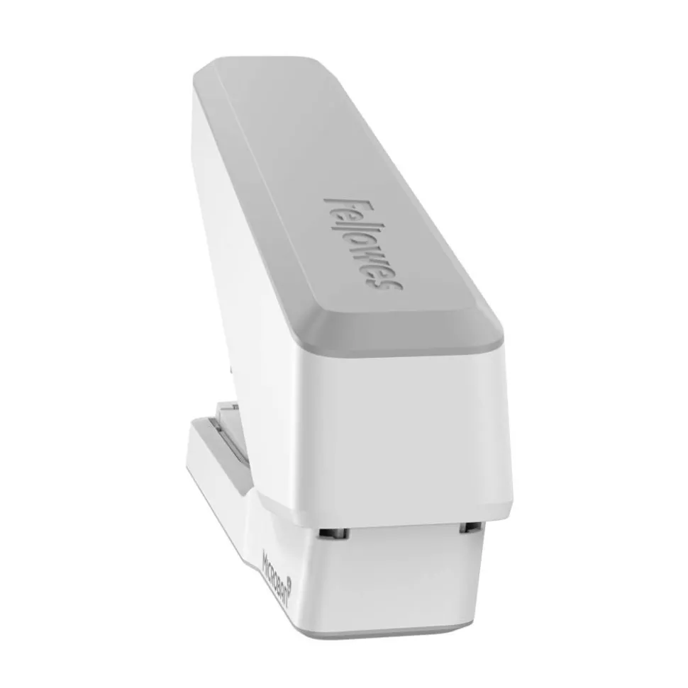 Fellowes LX870 EasyPress Stapler with Antimicrobial Protection, 40-Sheet Capacity, Gray/White