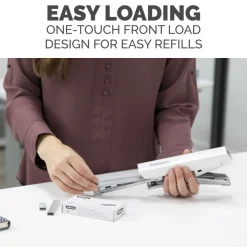 Fellowes LX890 Handheld Plier Stapler with Antimicrobial Protection, 40-Sheet Capacity, 0.25