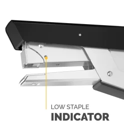 Fellowes LX890 Handheld Plier Stapler with Antimicrobial Protection, 40-Sheet Capacity, 0.25"/0.31" Staples, Black/White