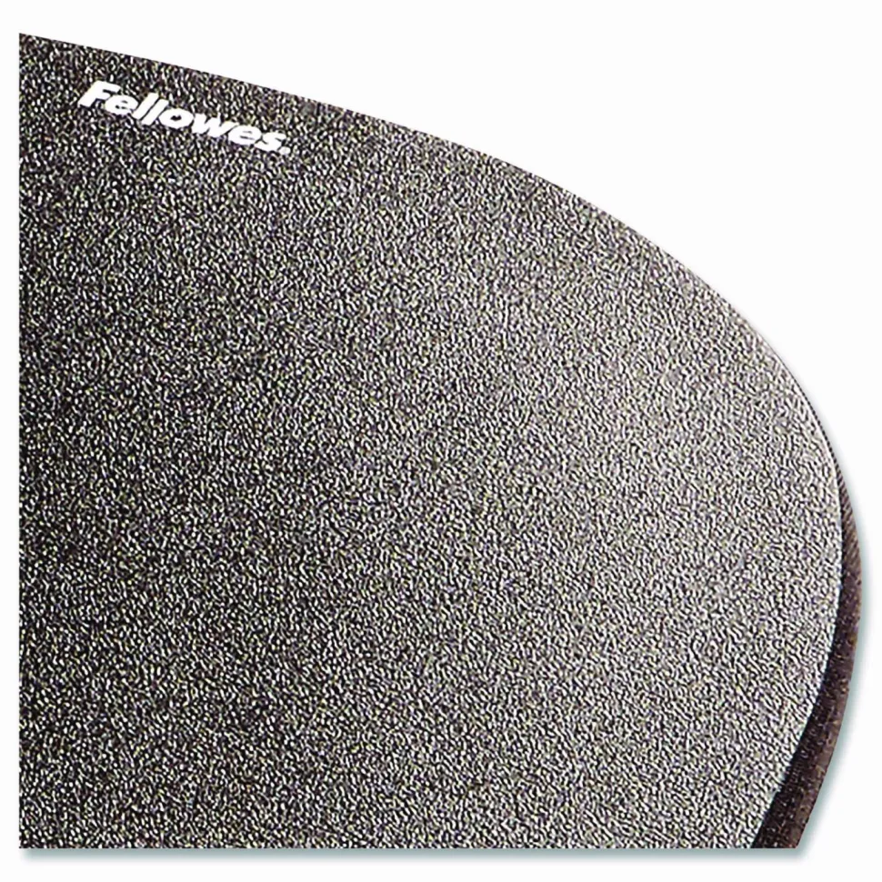 Fellowes Memory Foam Mouse Pad with Wrist Rest - Black (9176501)