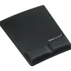 Fellowes Mouse Pad / Wrist Support with Microban Protection - 0.9" x 8.3" x 9.9" Dimension - Black - Memory Foam, Jersey Cover