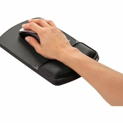 Fellowes Mouse Pad/Wrist Support with Microban Protection, Graphite