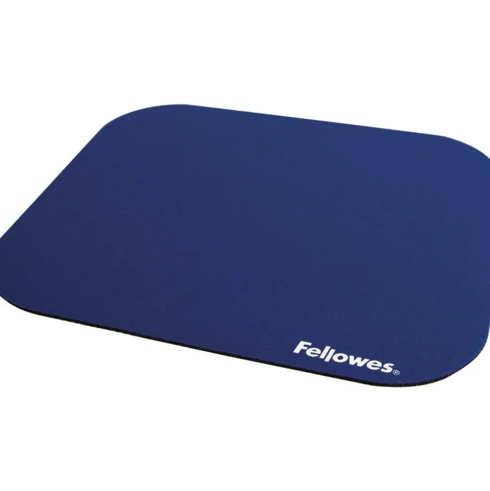 Fellowes Mouse Pad, 8"x9", Blue,1 Each