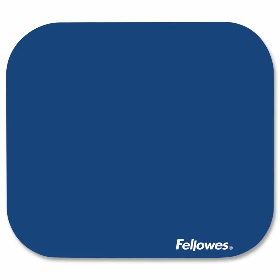 Fellowes Mouse Pad, 8"x9", Blue,1 Each