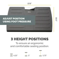 Fellowes Office Suites Adjustable Footrest, 17.5