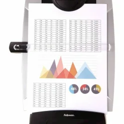 Fellowes Office Suites Desktop Copyholder With Memo Board, Black/Silver
