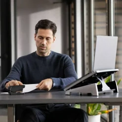 Fellowes Office Suites Notebook Computer Stand, Black/Silver