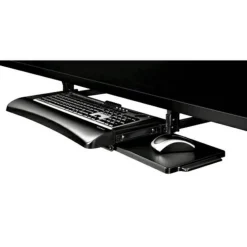 Fellowes Office Suites Underdesk Keyboard Tray, Black/Silver