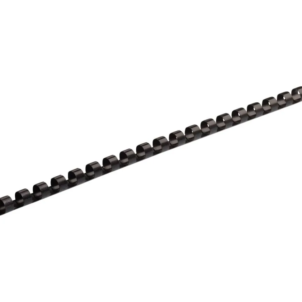 Fellowes Plastic Binding Combs - Black, 5/16" Diameter