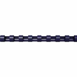 Fellowes Plastic Binding Combs - Navy, 3/8" Diameter