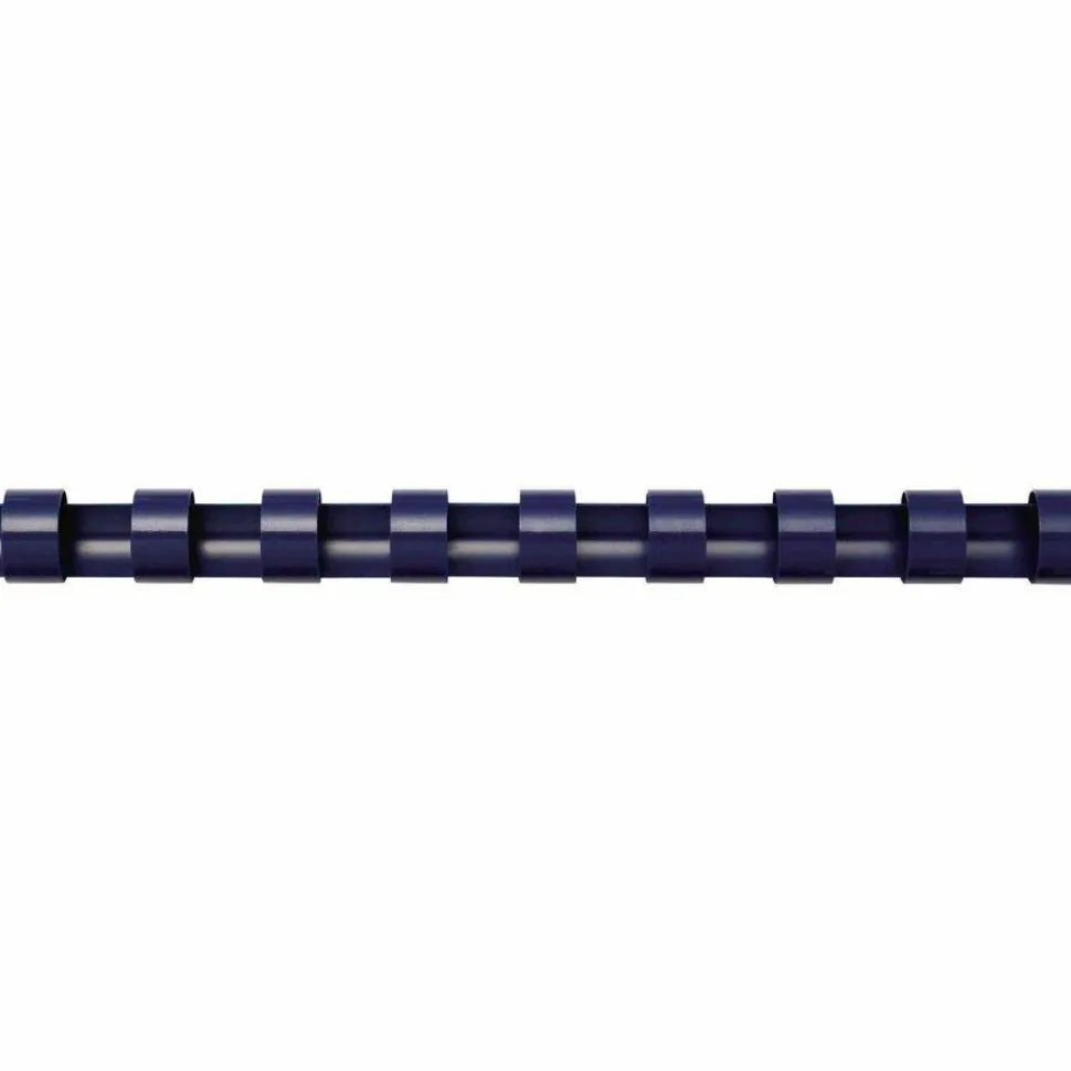Fellowes Plastic Binding Combs - Navy, 3/8" Diameter