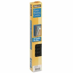 Fellowes Plastic Comb Bindings for 11 x 8.5 Documents, 19 Rings, 0.25