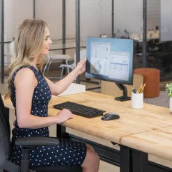 Fellowes Platinum Series Single-Monitor Arm For Monitors Up To 40
