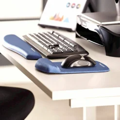 Fellowes PlushTouch™ Foam Keyboard Wrist Rest with MICROBAN - Blue (9287401)